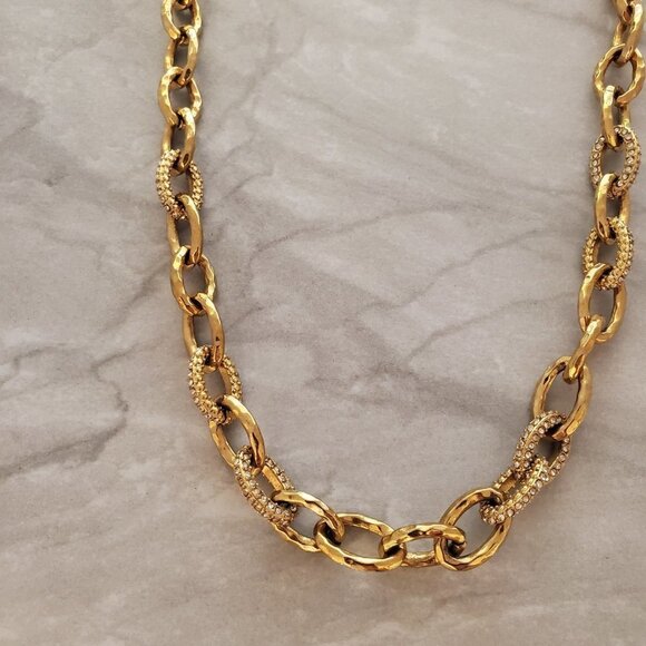 ✨ Stella and Dot Rhinestone Crystal Pave Link Christina Necklace ✨ - Picture 6 of 16